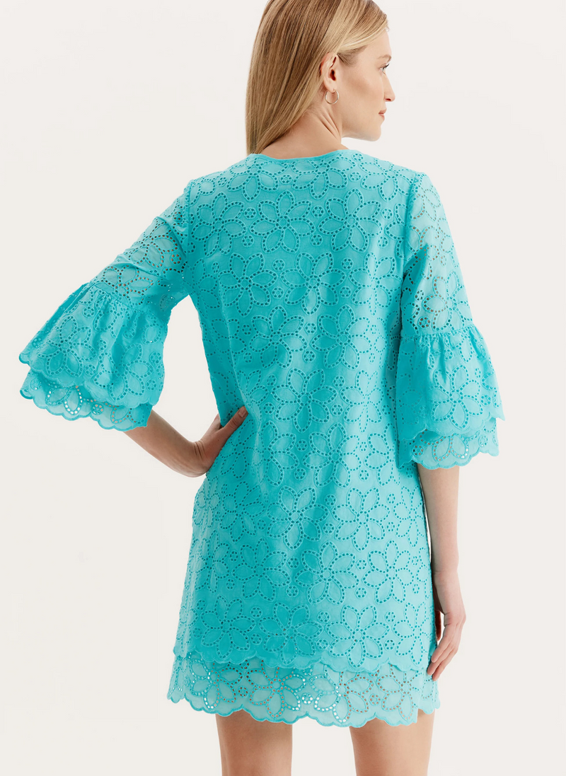 Christa Eyelet Dress- Aruba