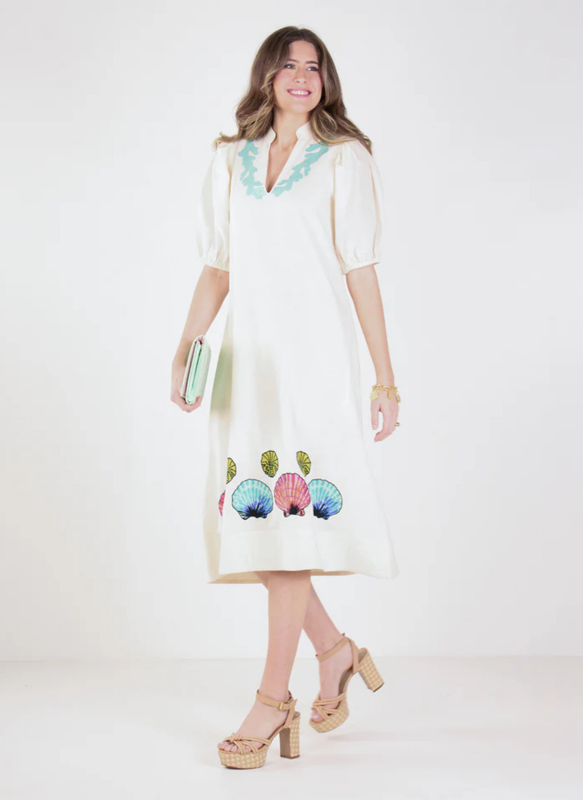 Hampton Midi Dress- Seaside