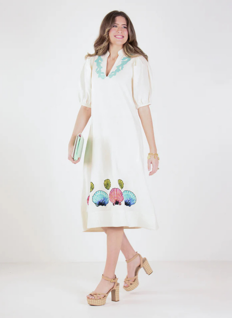 Hampton Midi Dress- Seaside
