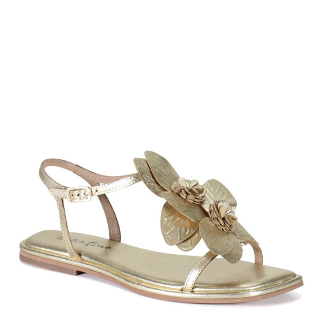 Per Shing Flower Sandal - Gold