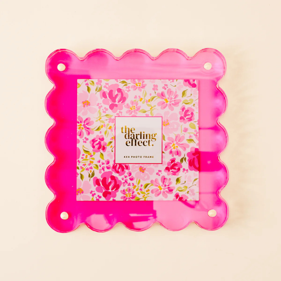 Square Scallop Acrylic Frame