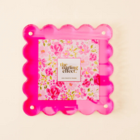 Square Scallop Acrylic Frame