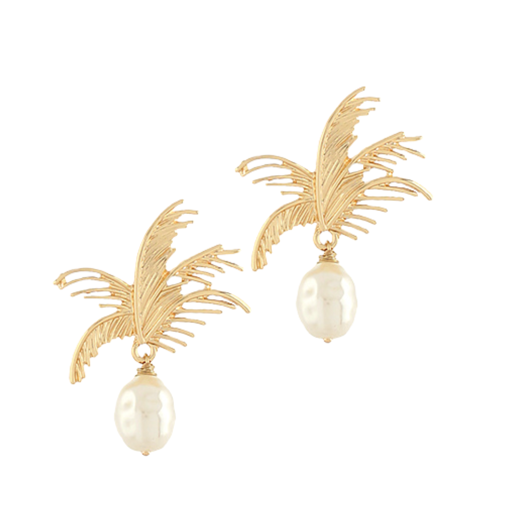 Palm Royal Pearl Earring