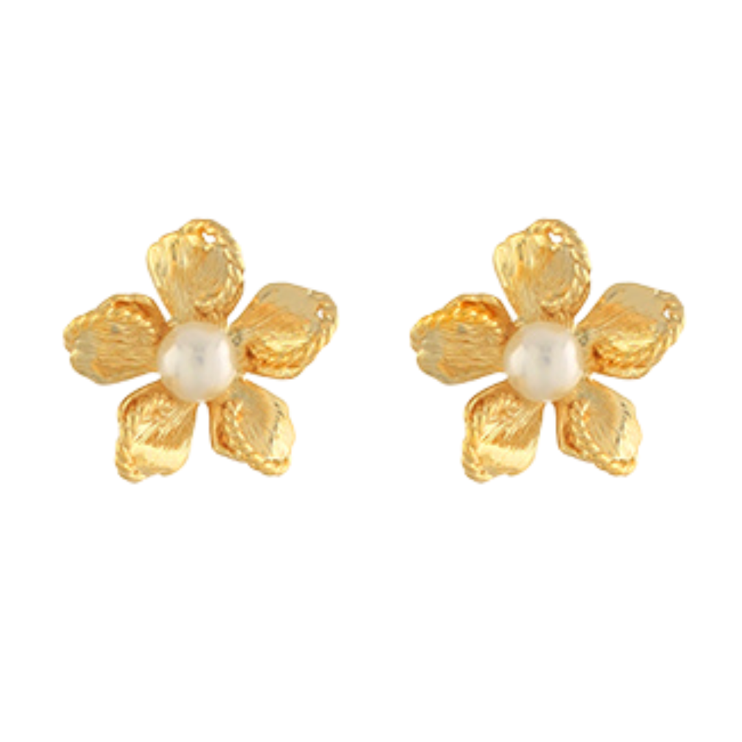 Twisted Petal Stud Earrings