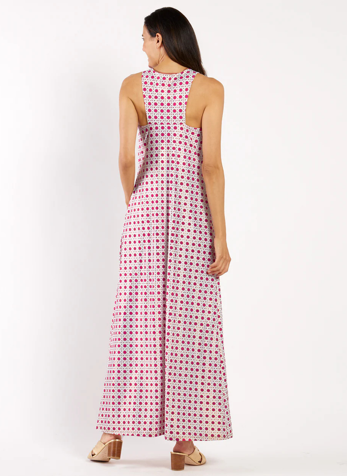 Bernadette Dress- Rattan Raspberry Gold