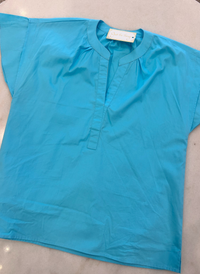 Quinn Top- Cyan