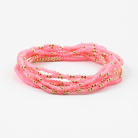 Shiny Bead Bracelet Set