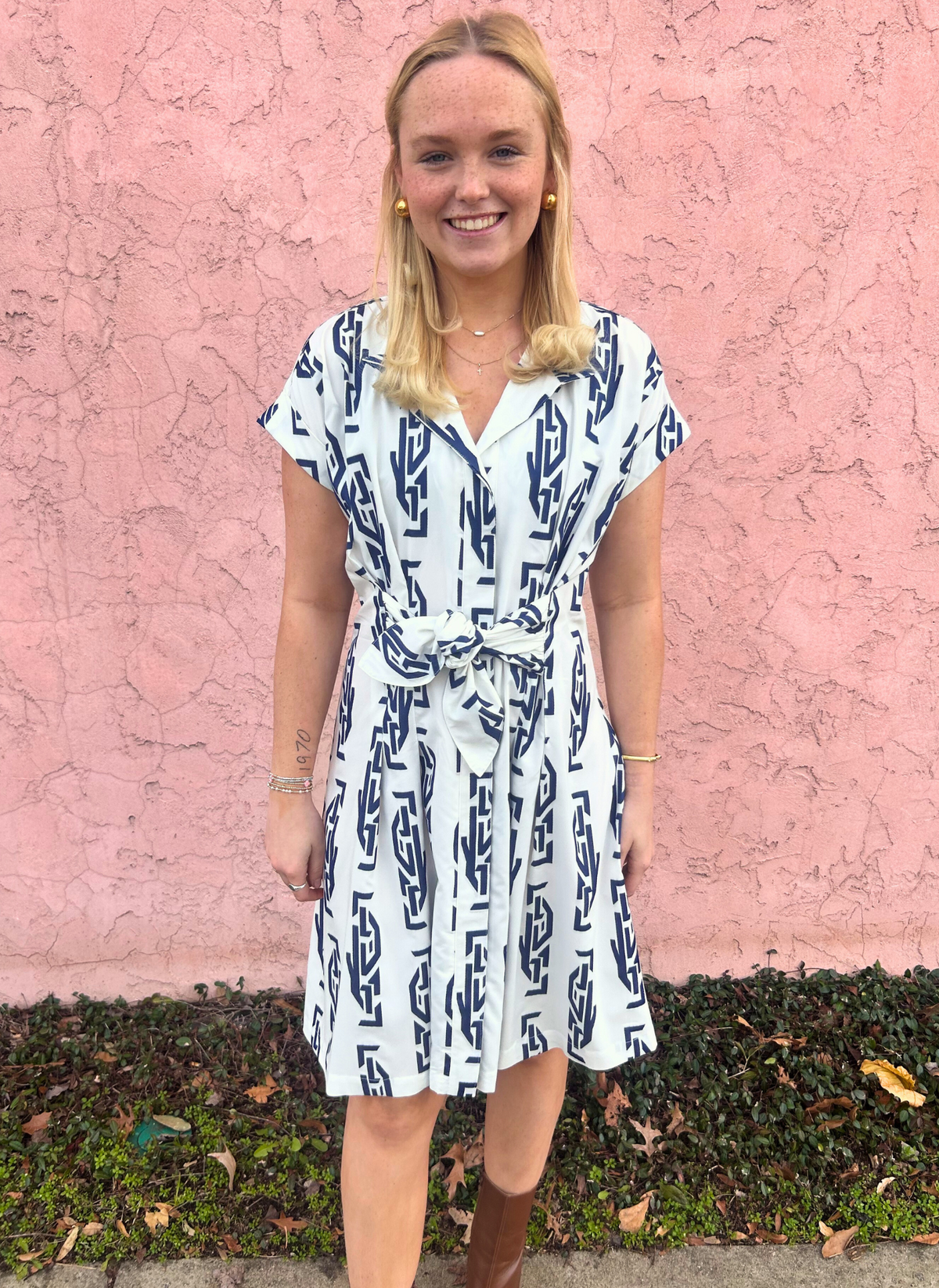 Rocky Greek Key Dress Just the Thing