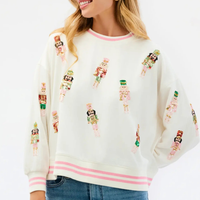 Millie Small Nutcrackers Sequin Sweatshirt