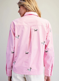 Embroidered Duck Top