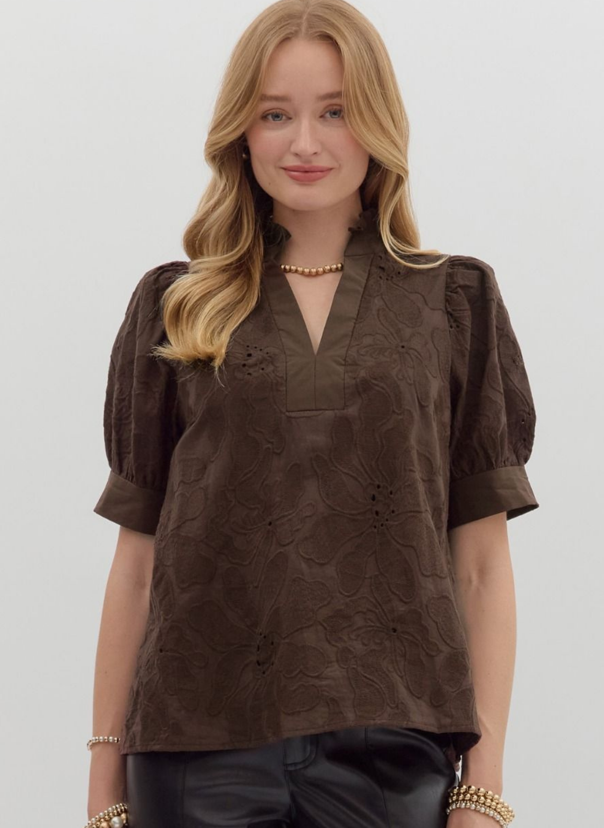 Ellie Embroidered Floral Top