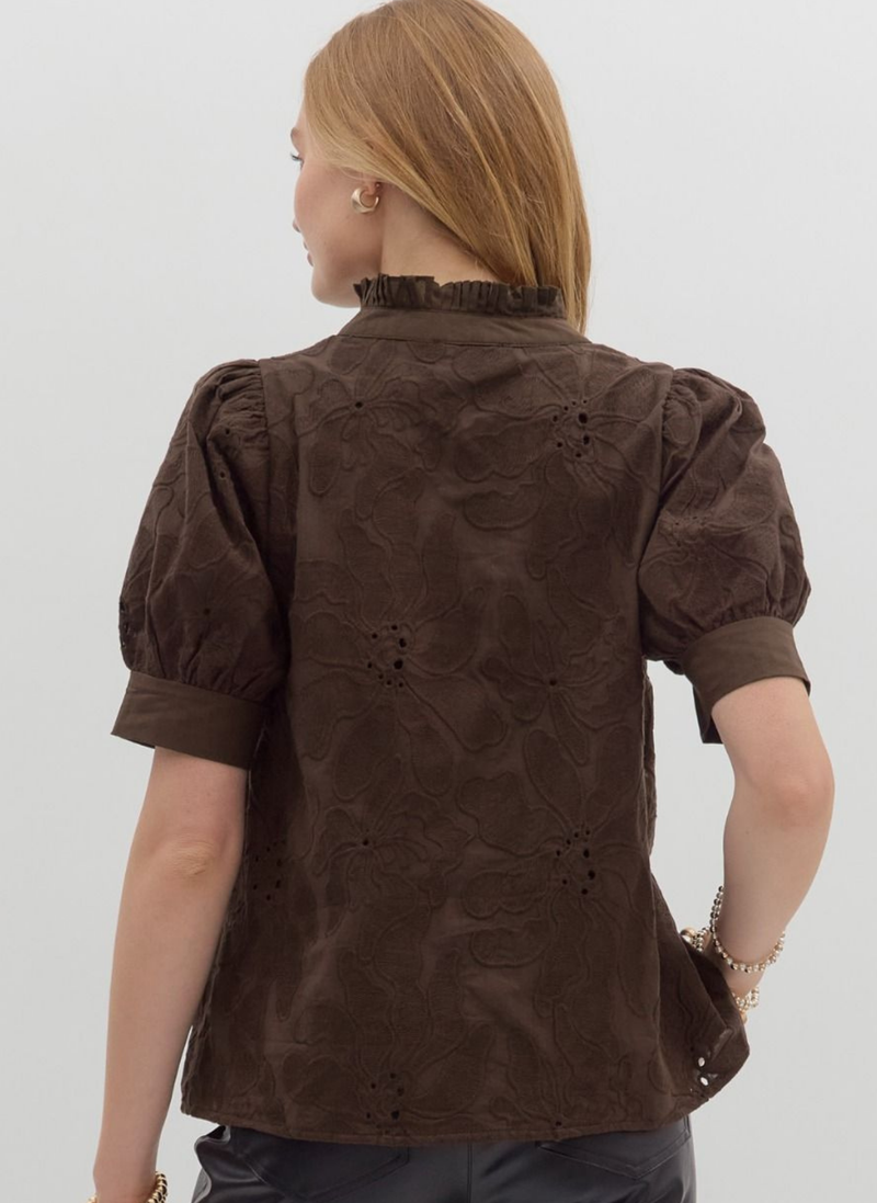 Ellie Embroidered Floral Top