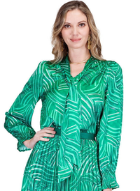 Pathways Silk Tie Blouse