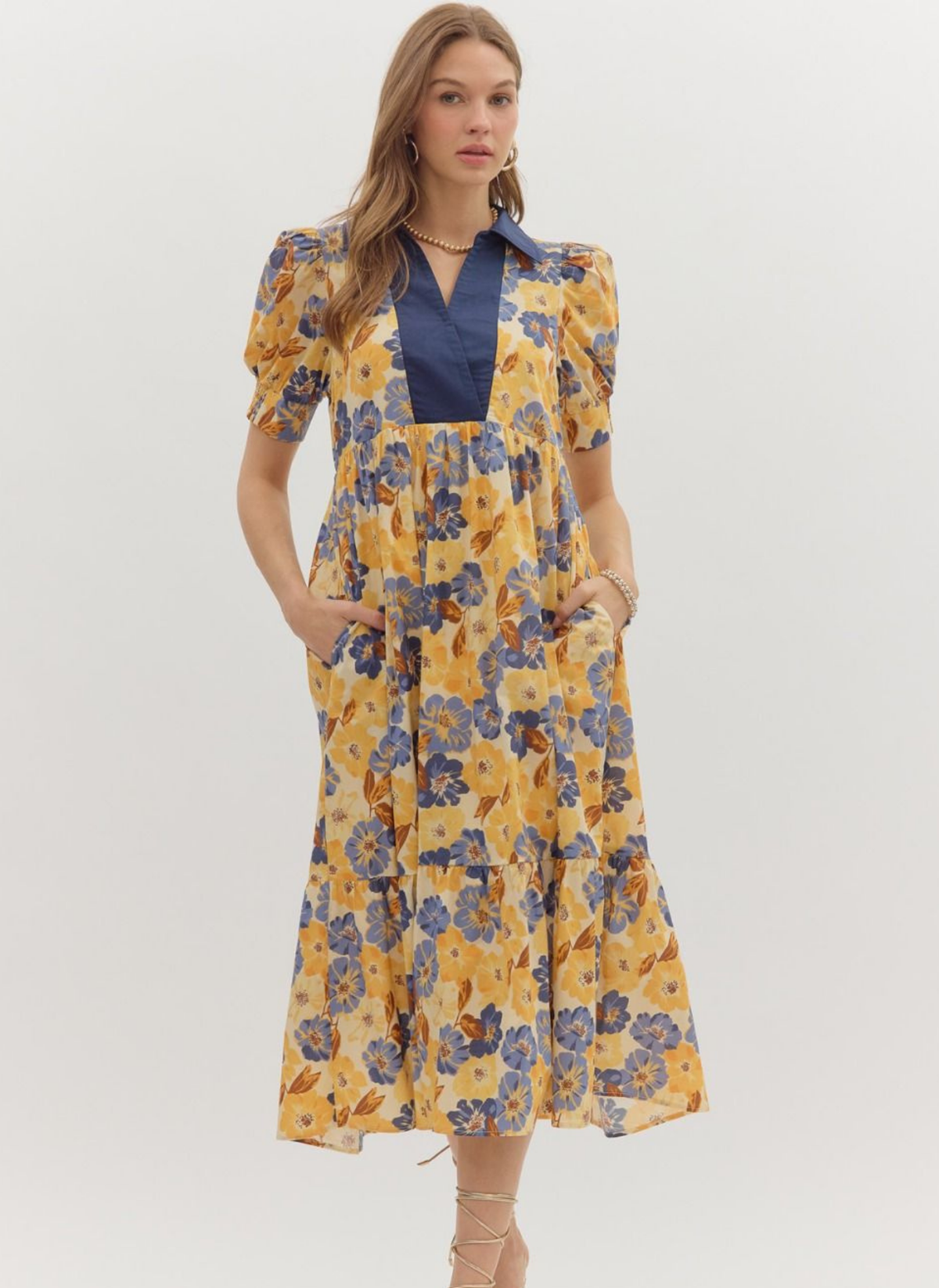 Floral Sunshine Midi Dress