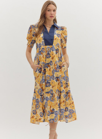 Floral Sunshine Midi Dress