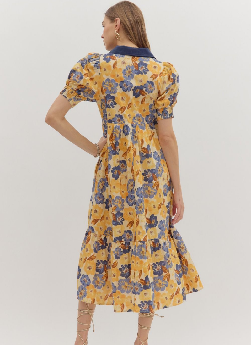Floral Sunshine Midi Dress