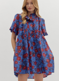 Garden Serenade Pleated Dress
