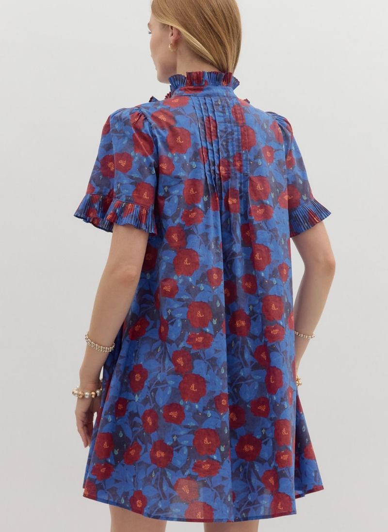 Garden Serenade Pleated Dress