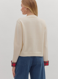 Tartan Cuff Cardigan