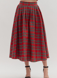 Tartan Time Midi Skirt