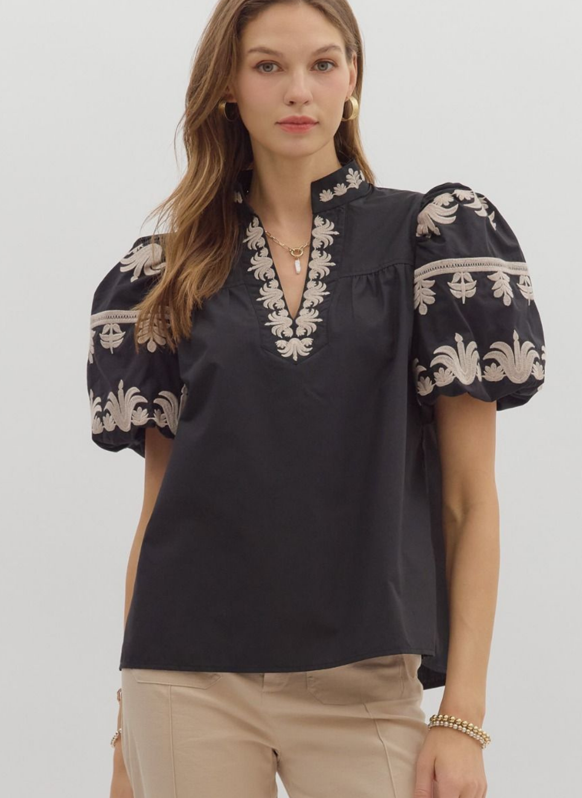Midnight Fleur Top