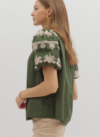 Midnight Fleur Top