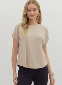 Relaxed Ribbed Tee
