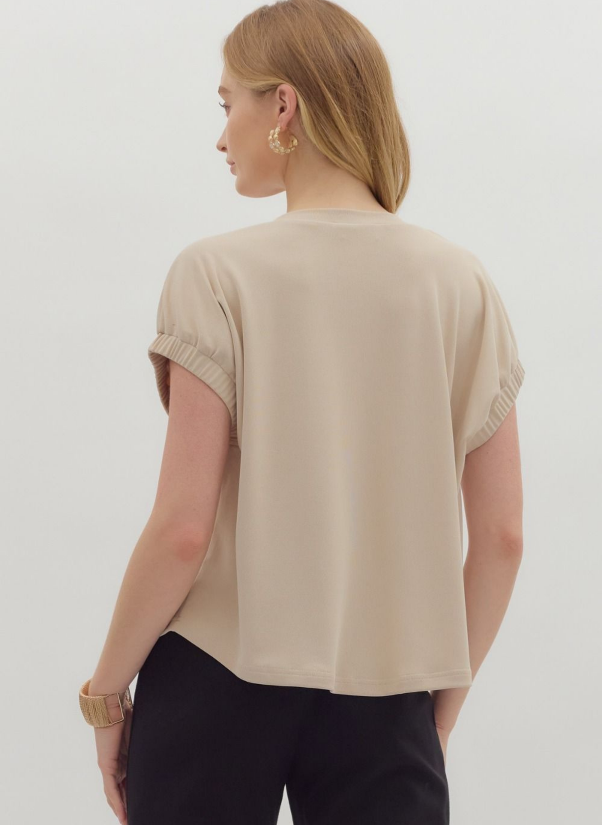 Relaxed Ribbed Tee