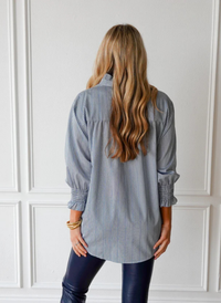 Kimberly Top- Forest Stripe