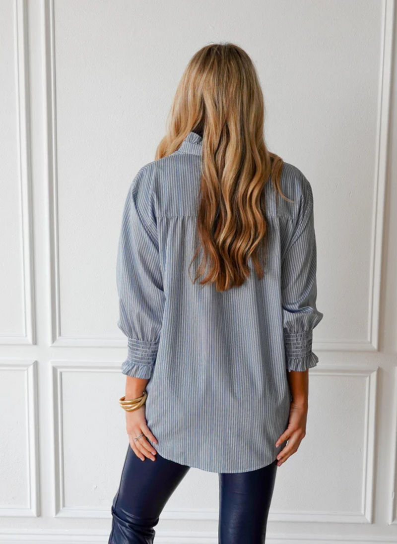 Kimberly Top- Forest Stripe