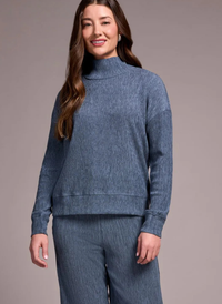 Two-Tone Crinkle Top