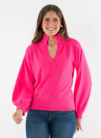 Lolli Sweater- Pink Glo
