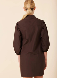 Poplin Exaggerated Sleeve Dress