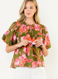 Grady Floral Puff Sleeve Top