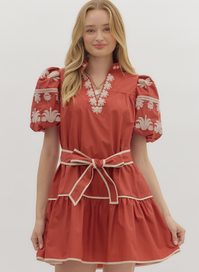 Midnight Fleur Mini Dress