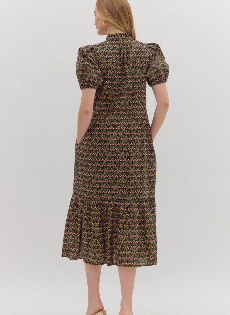 Twilight Petals Midi Dress