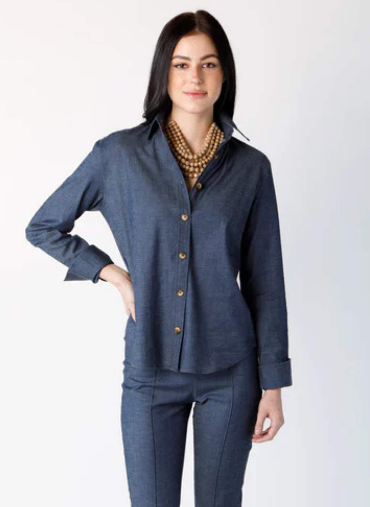 Liz Denim Top