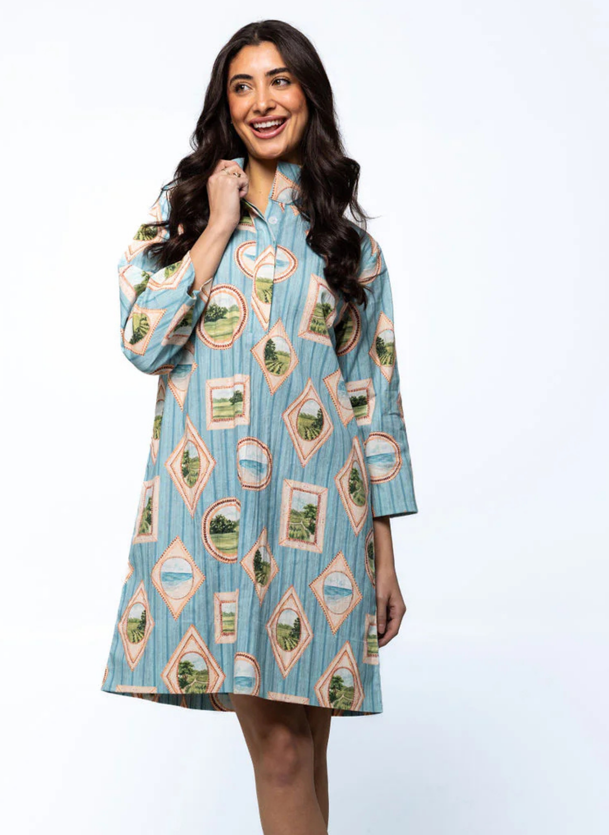 Arden Dress- Framed Italian Scapes