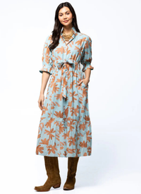 Catherine Dress- Foliage Frenzy