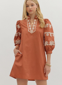 Sydney Embroidered Fleur Dress