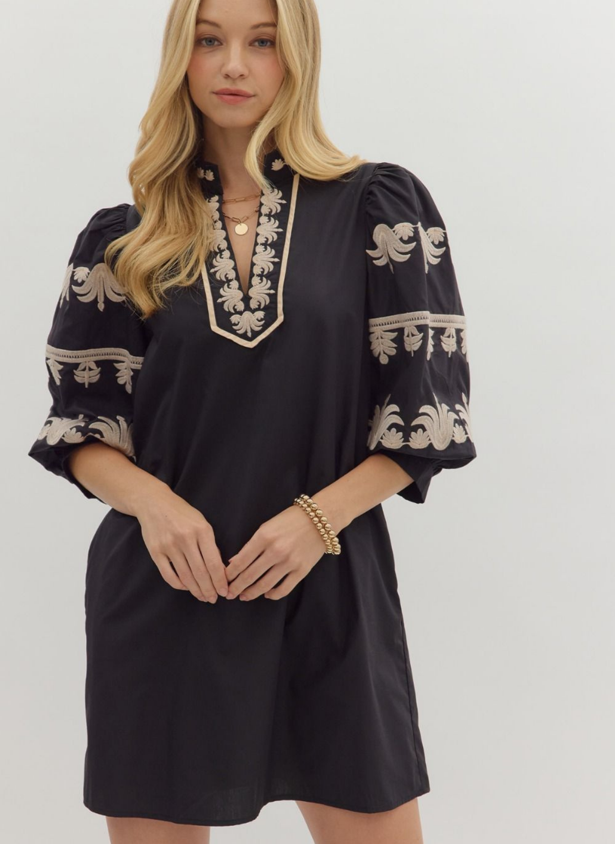 Sydney Embroidered Fleur Dress