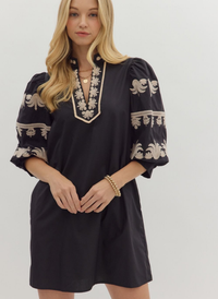 Sydney Embroidered Fleur Dress