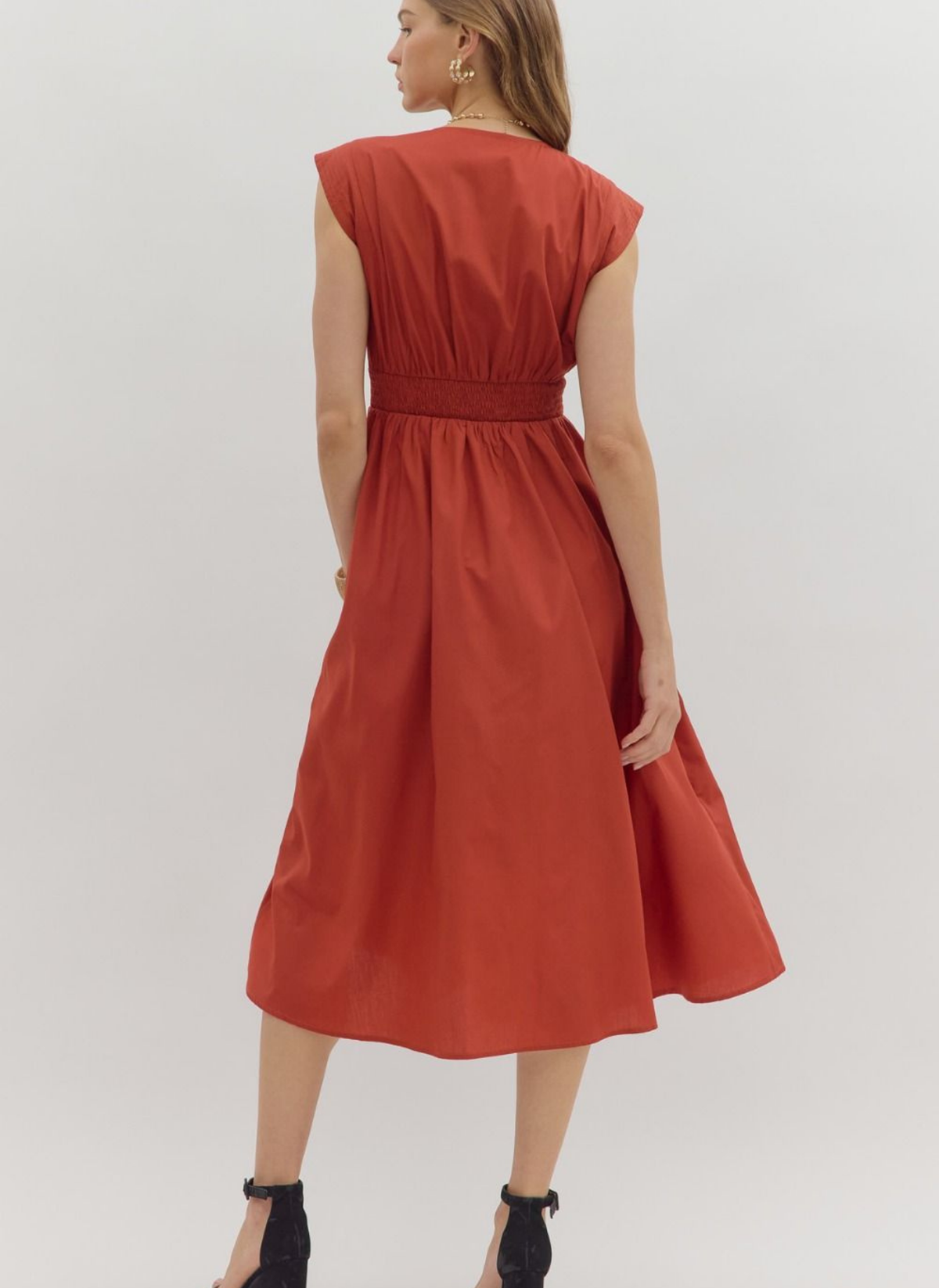 Zara Zip Midi Dress