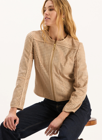 Piper Punched Faux Suede Jacket