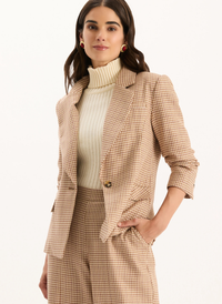 Taylor Houndstooth Blazer