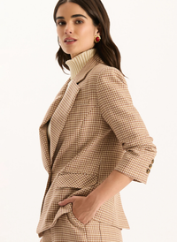 Taylor Houndstooth Blazer