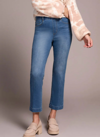 Pull-On Crop Straight Crop Denim