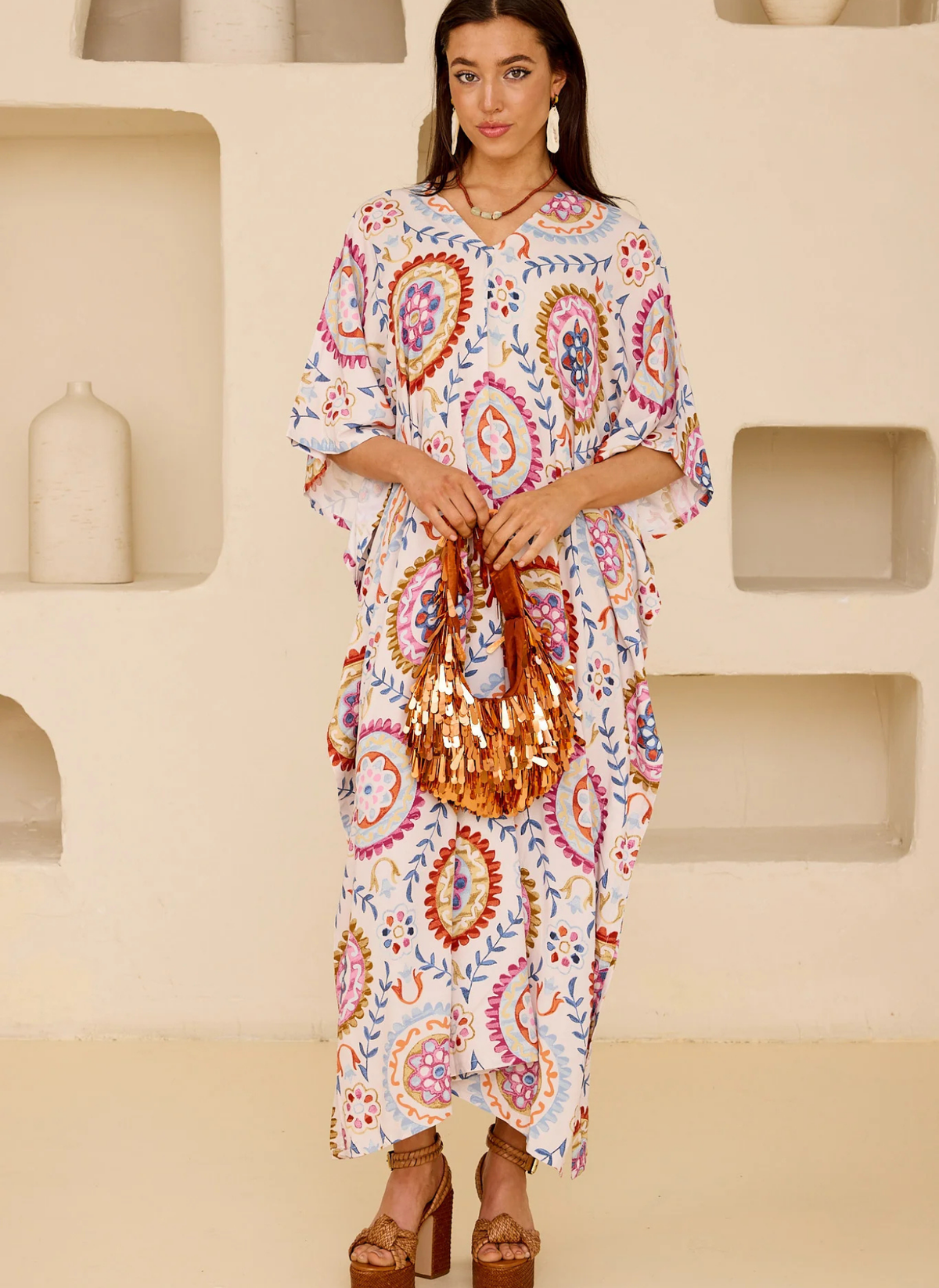 Santorini Sunset Maxi Dress