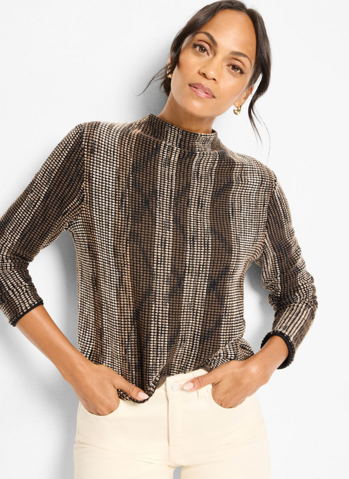 Ombre Pixel Knit Sweater