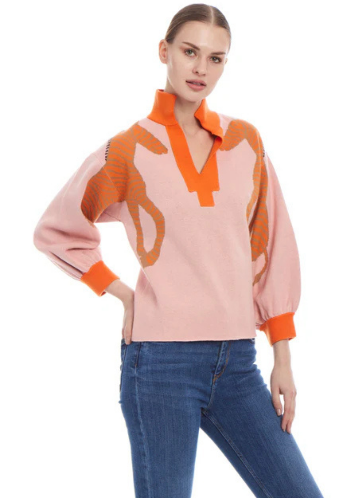 Zebra Jacquard Sweater
